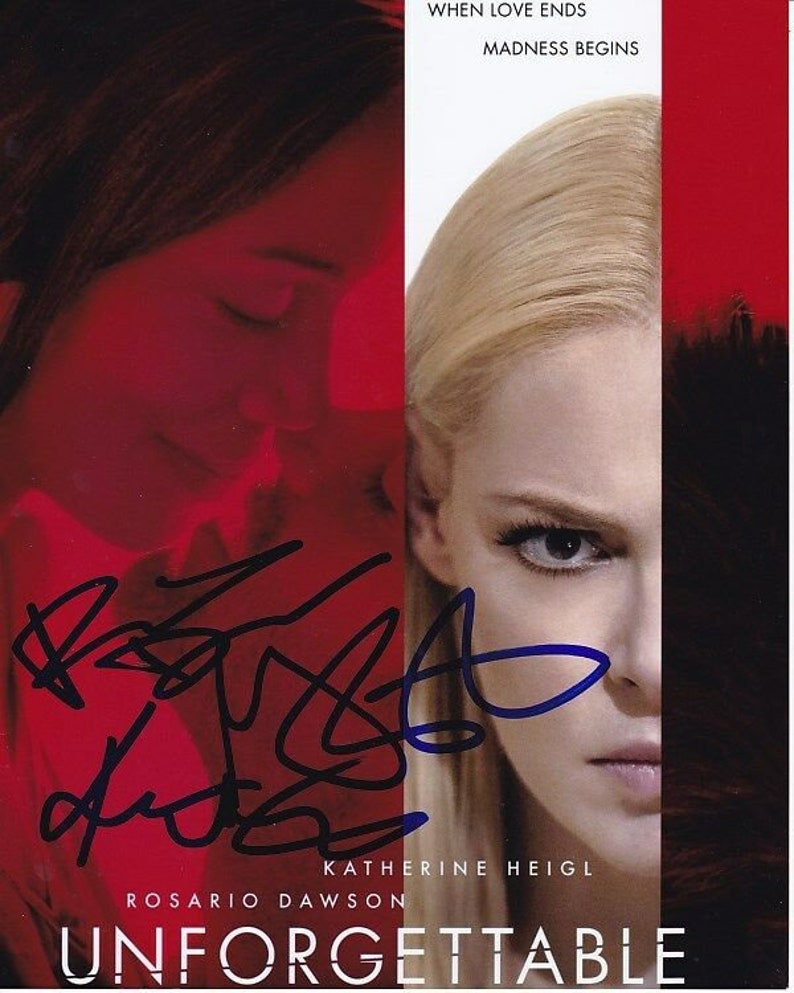 Katherine heigl rosario dawson geoff stults signed autograph unforgettable Photo Poster painting