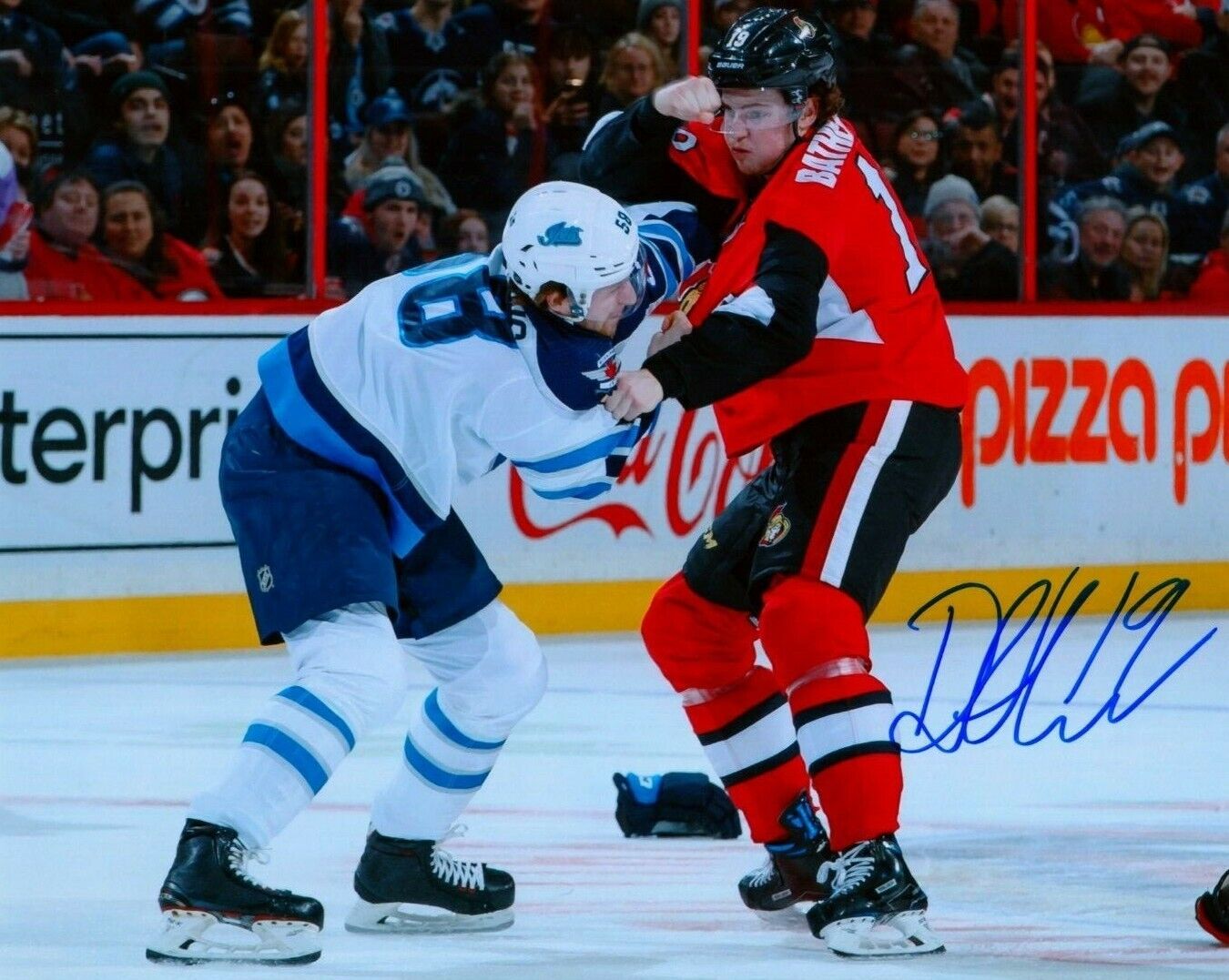 DRAKE BATHERSON autographed SIGNED OTTAWA SENATORS 8X10 fight