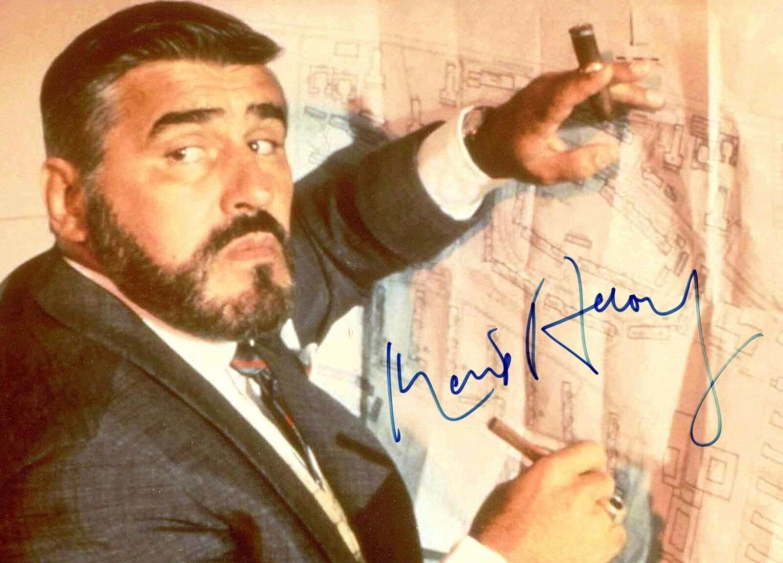 Mario Adorf ACTOR autograph, In-Person signed Photo Poster painting