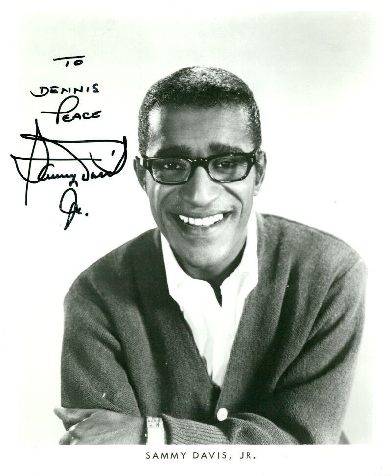 Sammy Davis Jr. (Vintage, Inscribed) signed Photo Poster painting COA