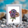 12pcs Mini Square Diamond Painting -Flower