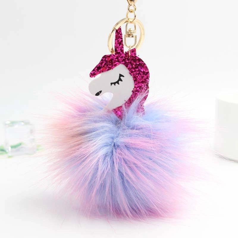 Cute Plush Women's Bag Pendant Keychain