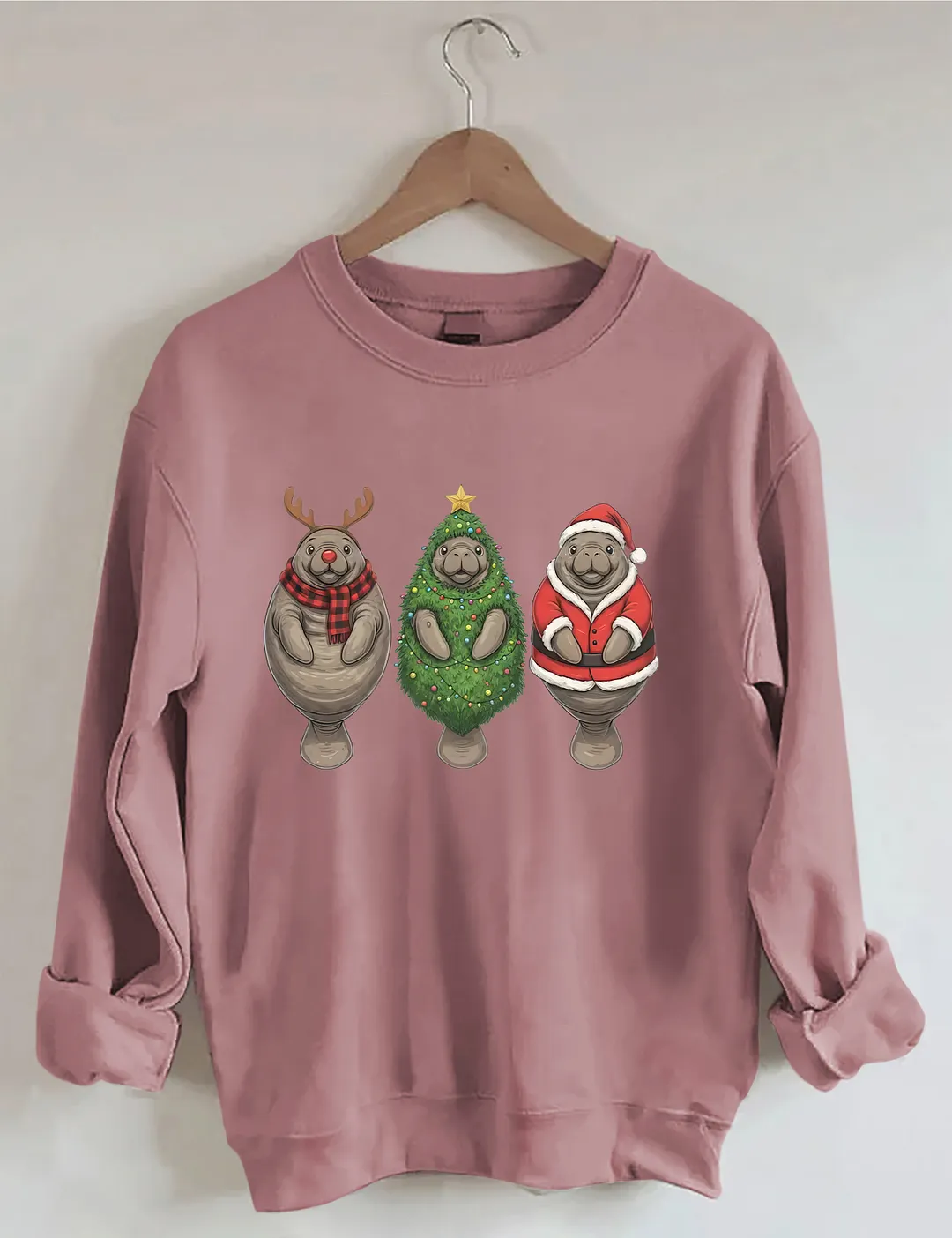 Manatee Christmas Sweatshirt