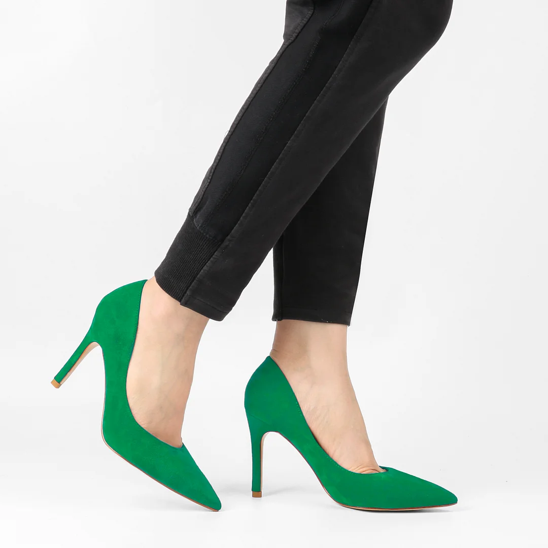 Classic 3.5" Middle Heels Shoes Women Daily  Pumps-MERUMOTE