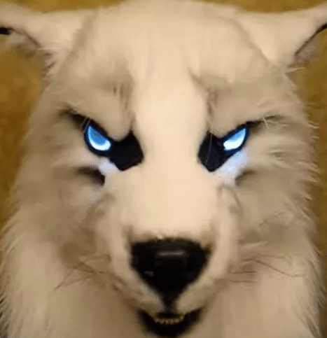 Halloween Werewolf Mask Wolf Mask Glowing Eyes Movable Ears And Jaws