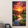 Diamond Painting-DIY Full Round Drill Mountains Fields(70*40 CM)
