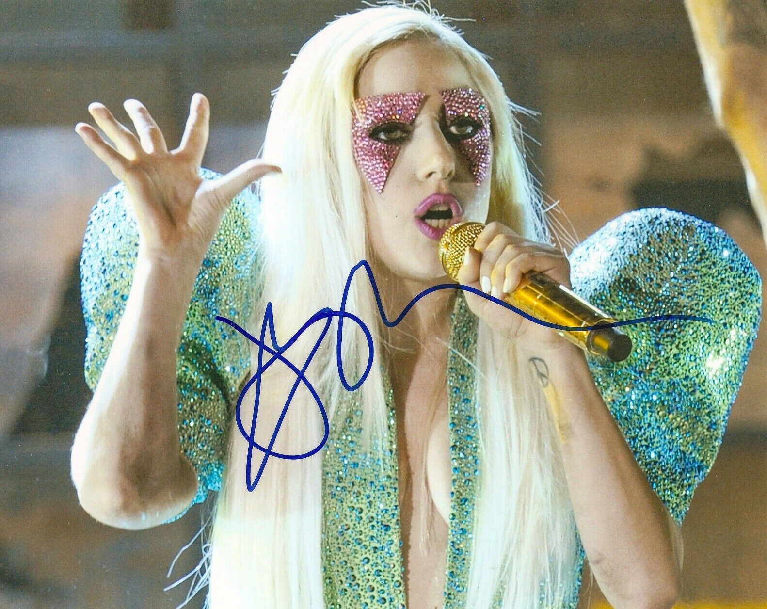 LADY GAGA Autographed Signed 8x10 Photo Poster painting REPRINT