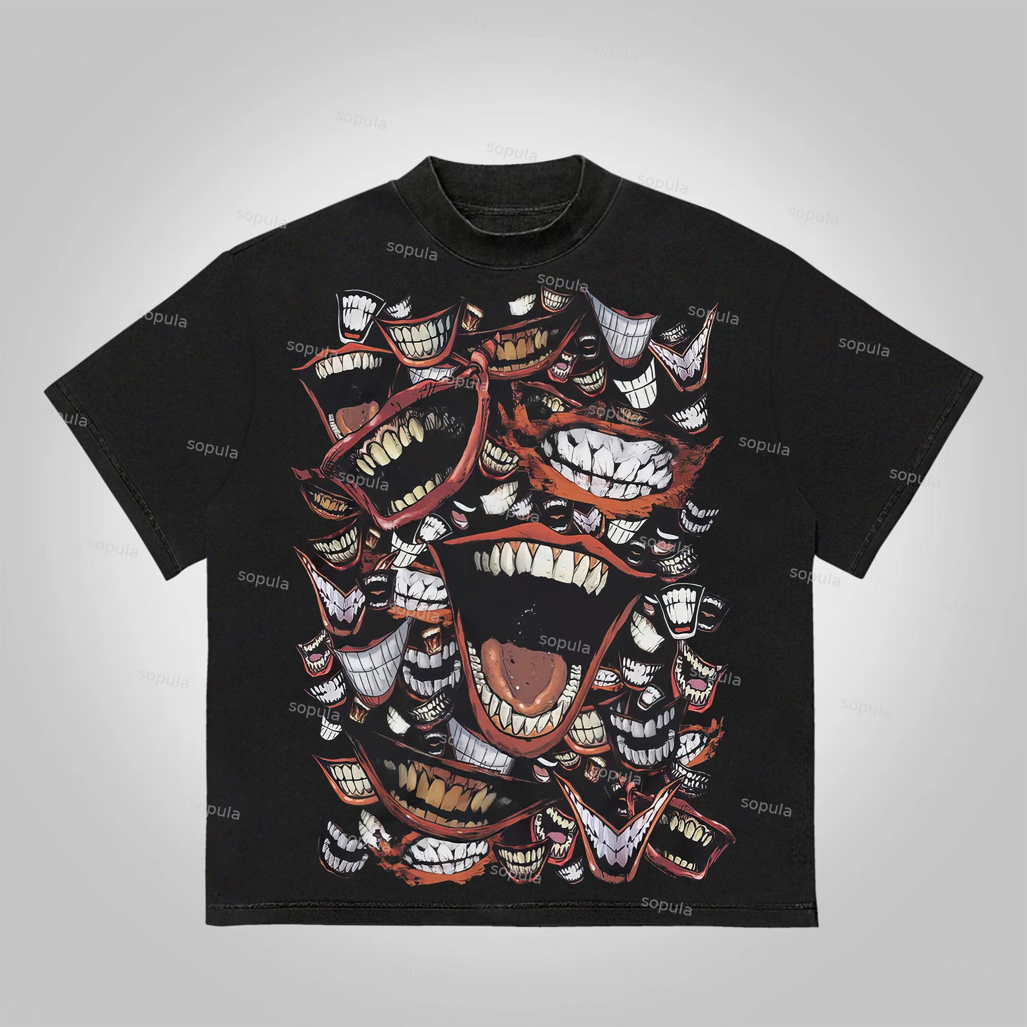 Sopula The Batman Who Laughs Graphics Cotton T-Shirt