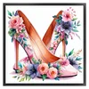 Flower High Heels-11CT Stamped Cross Stitch 40*40cm/15.75*15.75in