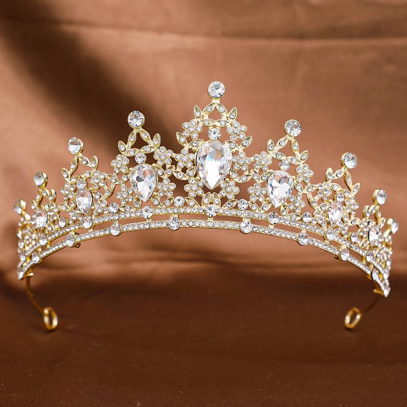 Women’s Elegant Streetwear Crown Alloy Plating Rhinestones Crown