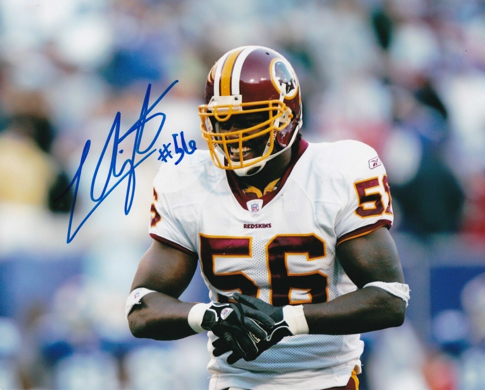 LaVar Arrington Autographed Signed 8x10 Photo Poster painting ( Redskins ) REPRINT