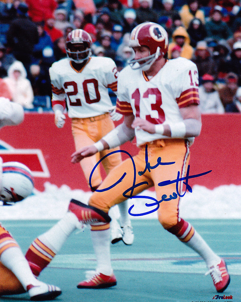 JAKE SCOTT WASHINGTON REDSKINS ACTION SIGNED 8x10