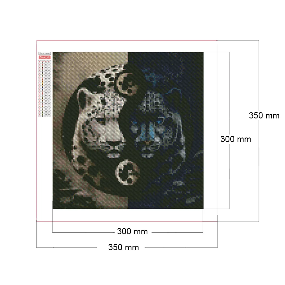 Diamond Painting - Full Round/Square Drill - Tai Chi Animals(30*30 - 50*50cm)