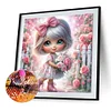 Diamond Painting-DIY Full Round Drill Cute Girl