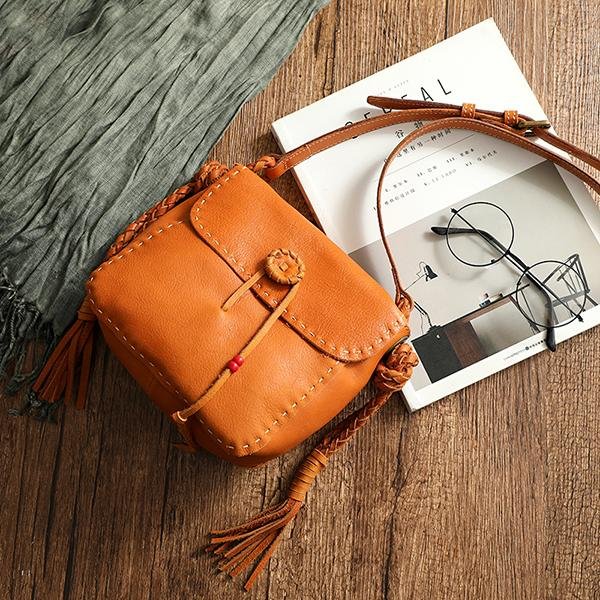 Retro Handmade Creative Woven Tassel Crossbody Bag
