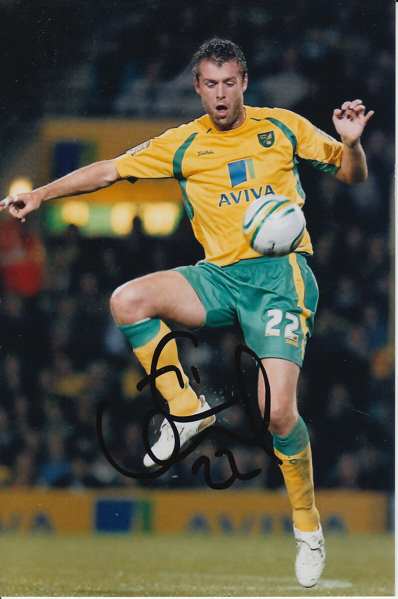 NORWICH CITY HAND SIGNED ELLIOTT WARD 6X4 Photo Poster painting.