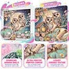 Kits de peinture en diamant partiel &agrave; forme sp&eacute;ciale de couple fleuri au clair de lune pour adultes pour d&eacute;butants, peintures de diamants diamants en forme de lune, peintures de pierres pr&eacute;cieuses 11,81 x 11,81 pouces