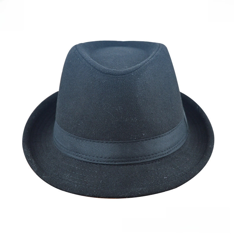 Autumn And Winter Available For Men And Women British Vintage Hat Fashion Gentleman Hat Jazz Hat Trendy Wool Small Top Hat
