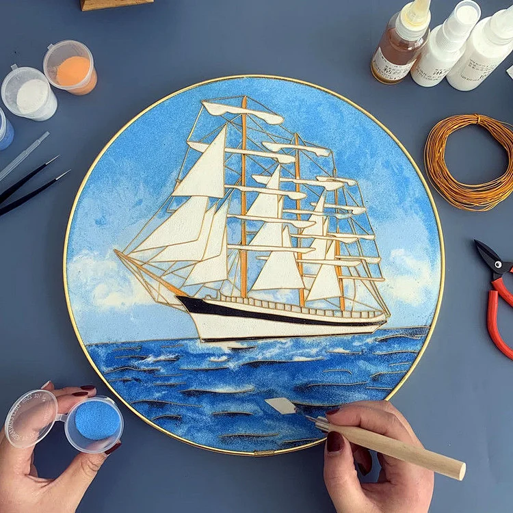 Sailboat - Cloisonne DIY Painting Kits