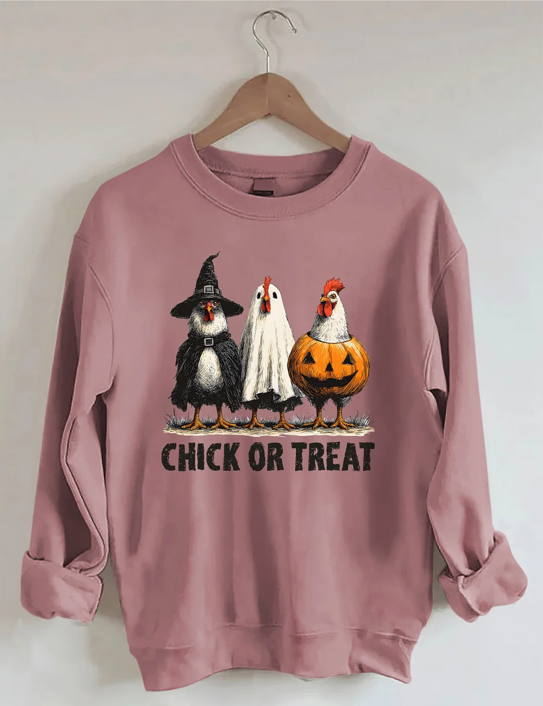 Retro Halloween Chicken Sweatshirt