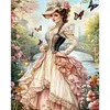 Victorian Girl-11CT Stamped Cross Stitch 40*50cm/15.75*19.69in