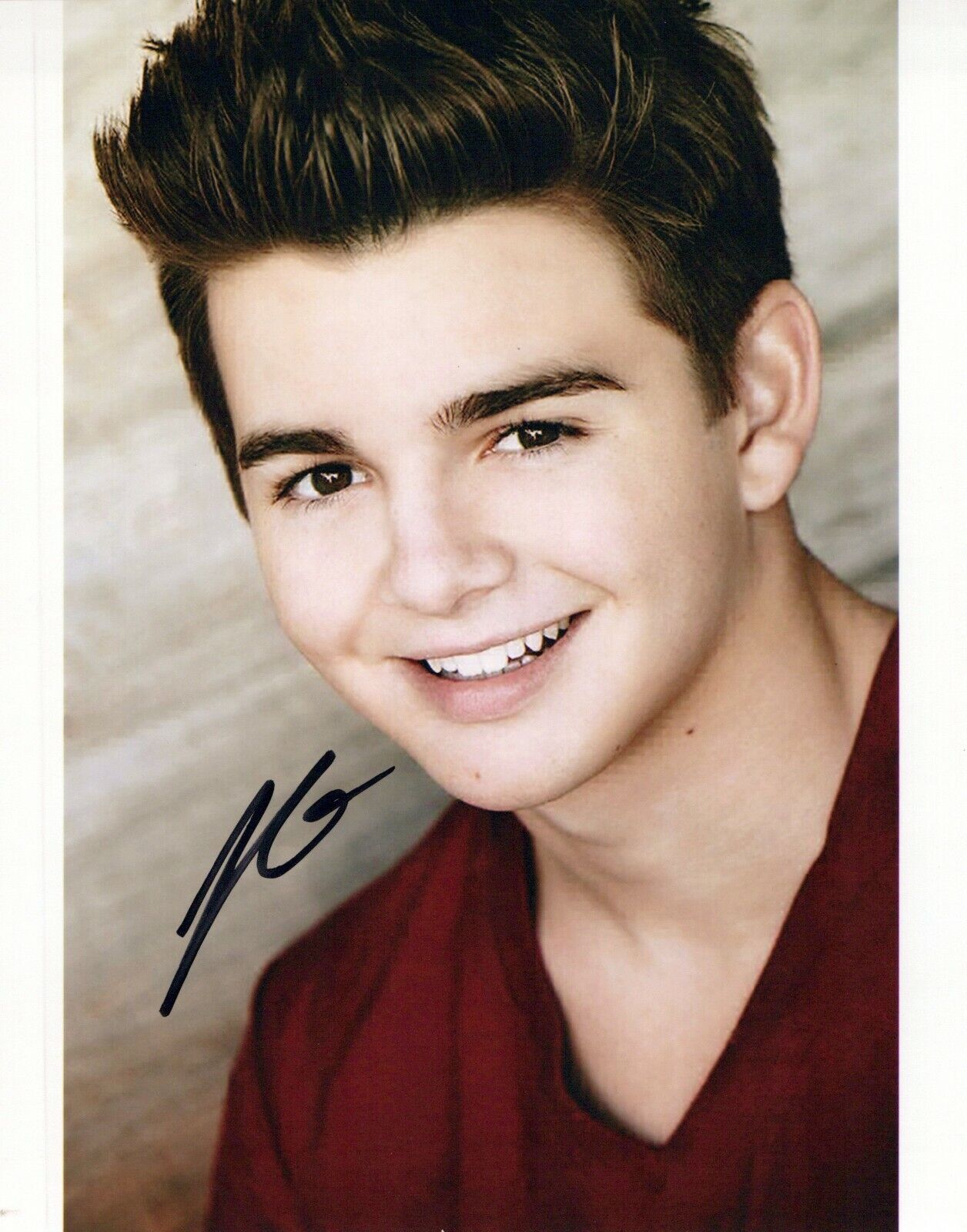 Jack Griffo head shot autographed Photo Poster painting signed 8x10 #2