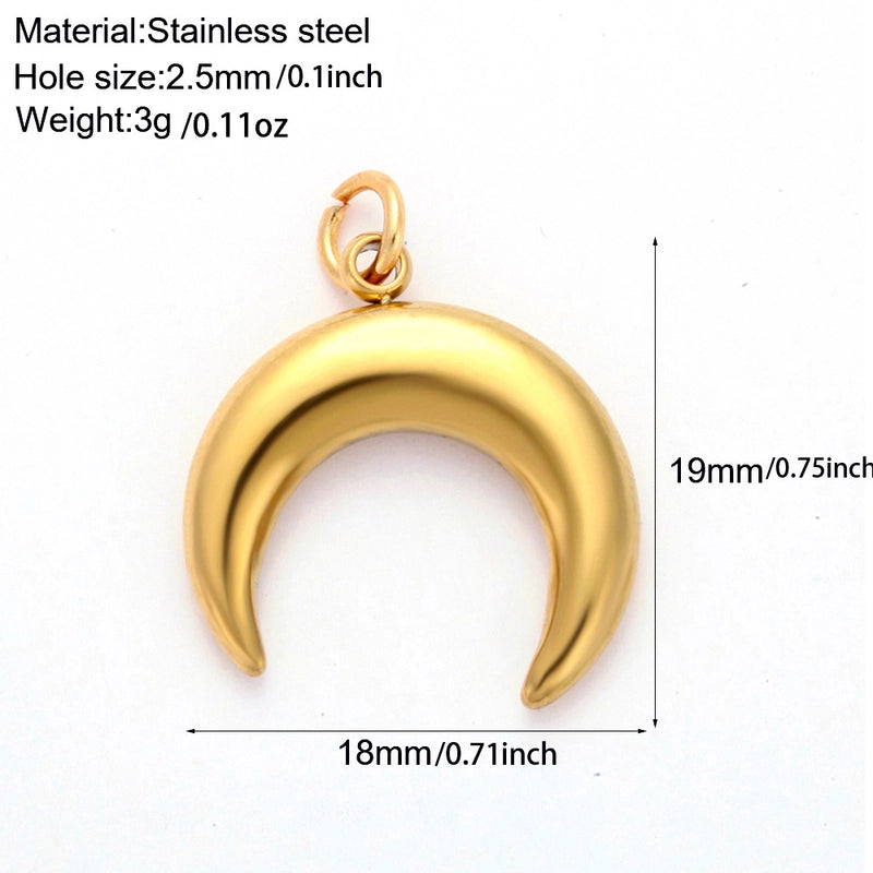 1 Piece 304 Stainless Steel Sunflower Compass Shark Pendant Jewelry Accessories