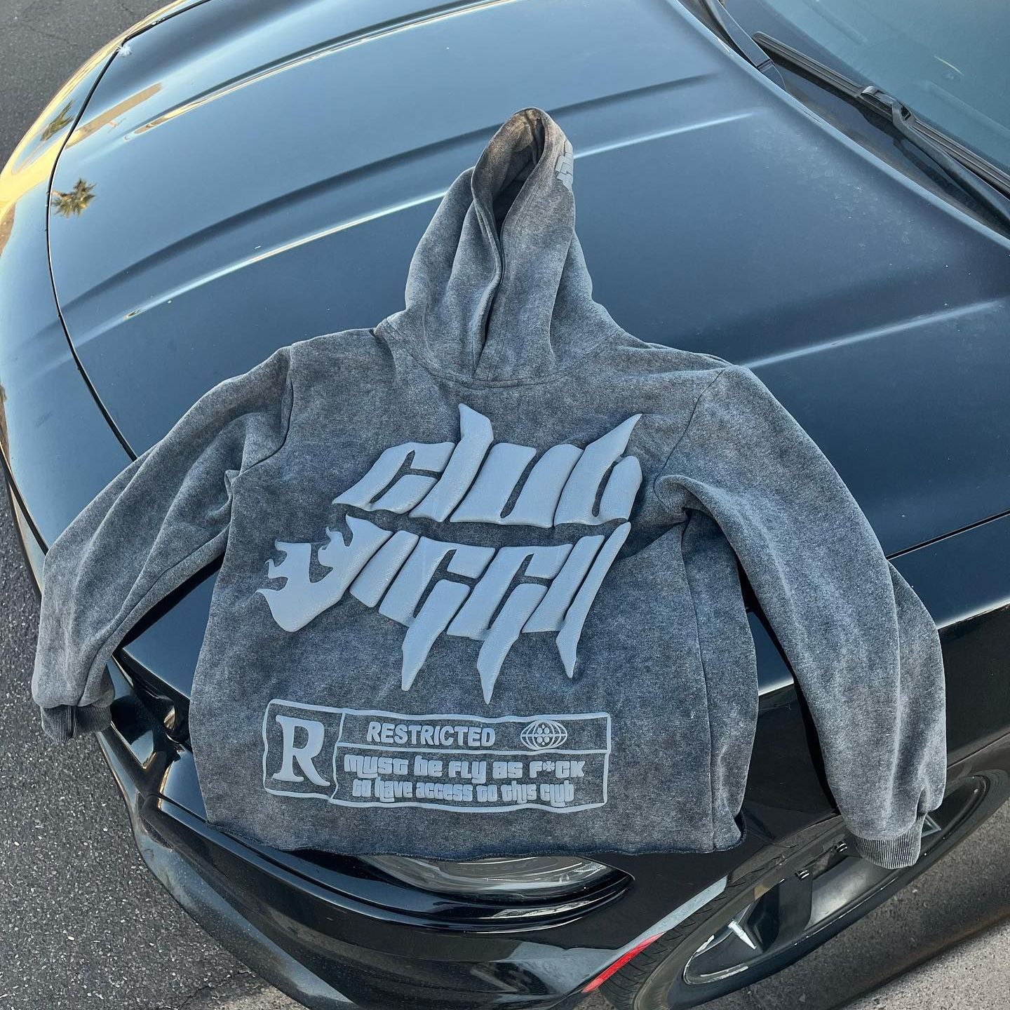Vintage Personalized Jiggy 5 Graphic Oversized Hoodie