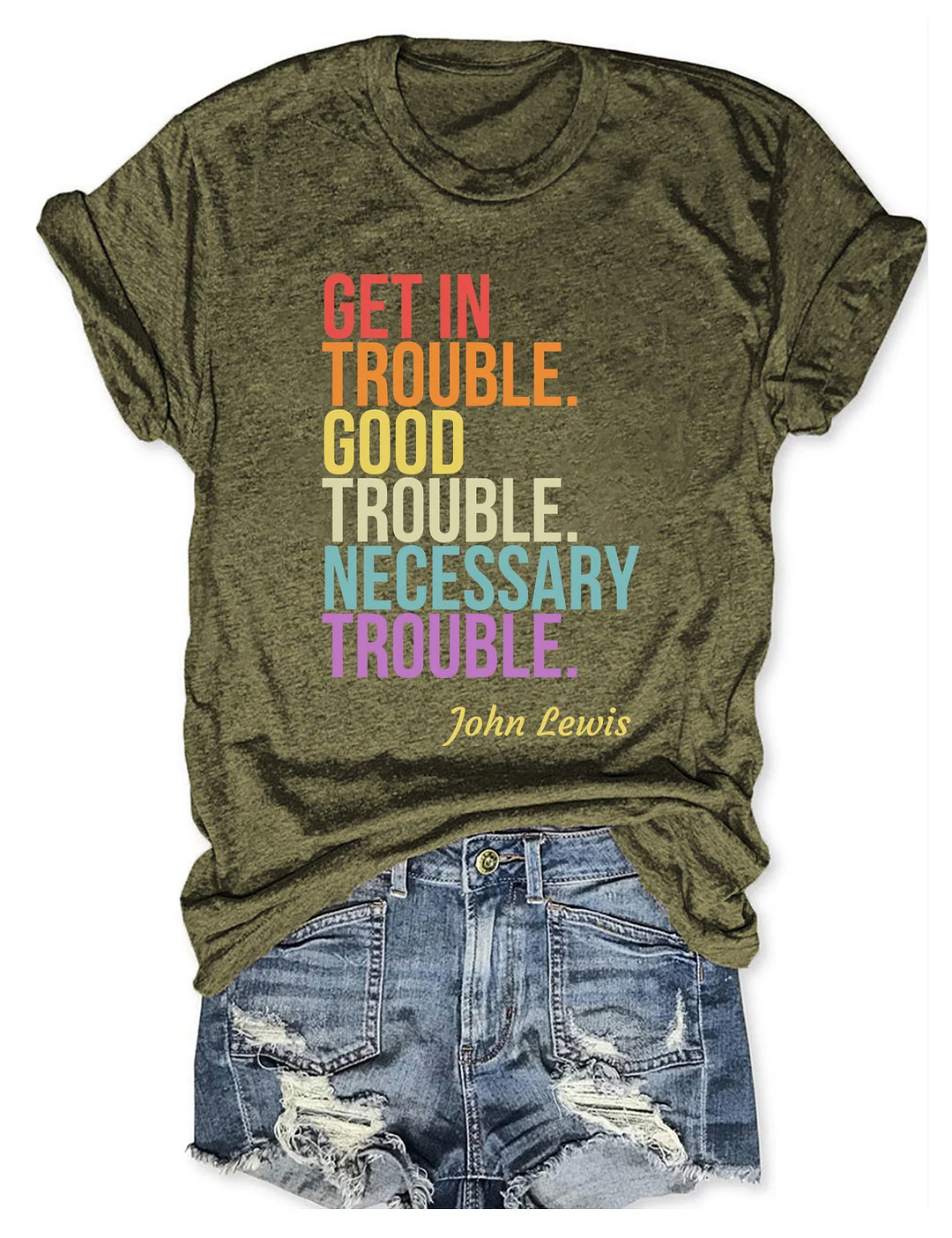 Get In Trouble Good Trouble Necessary Trouble T-shirt