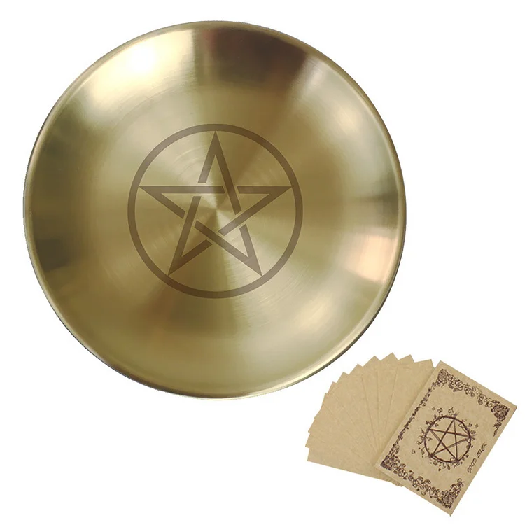 Olivenorma Three Phase Moon Pentagram Stainless Steel Holy Plate