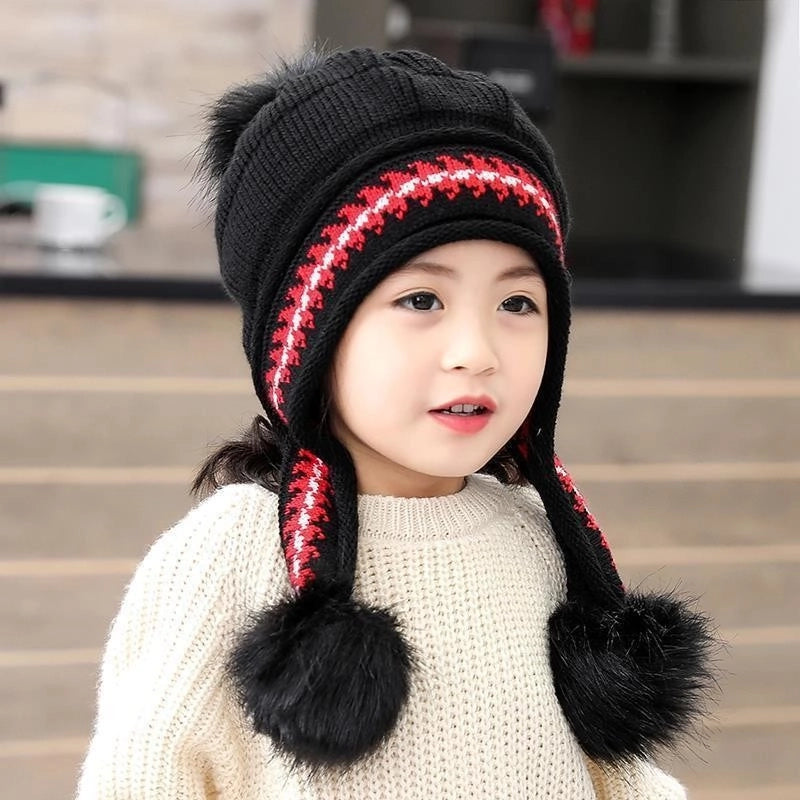 Women’s Sweet Minimalist Color Block Eaveless Wool Cap