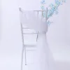 20PCS Wedding Chiavari Chair Decor 200cm Flowing Gauze Curtain Cloth