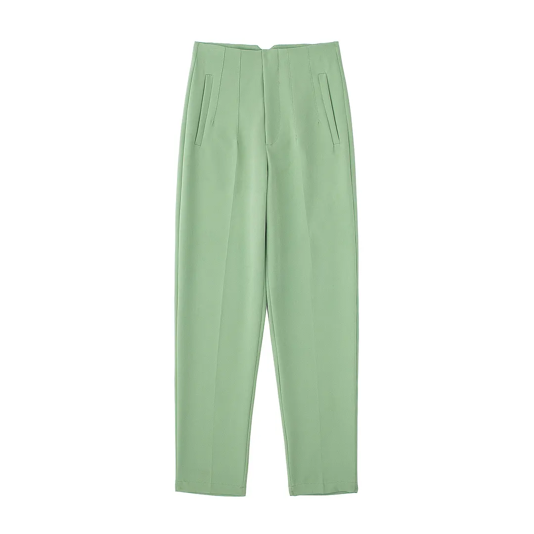 Athvotar Athvotar Workplace Women's Display High Waist Waist Suit Trousers 38 Color Reduced Age And Ankle Pants