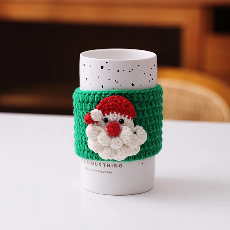 Vaillex - Santa Claus Cup Covers Crochet Pattern For Beginner