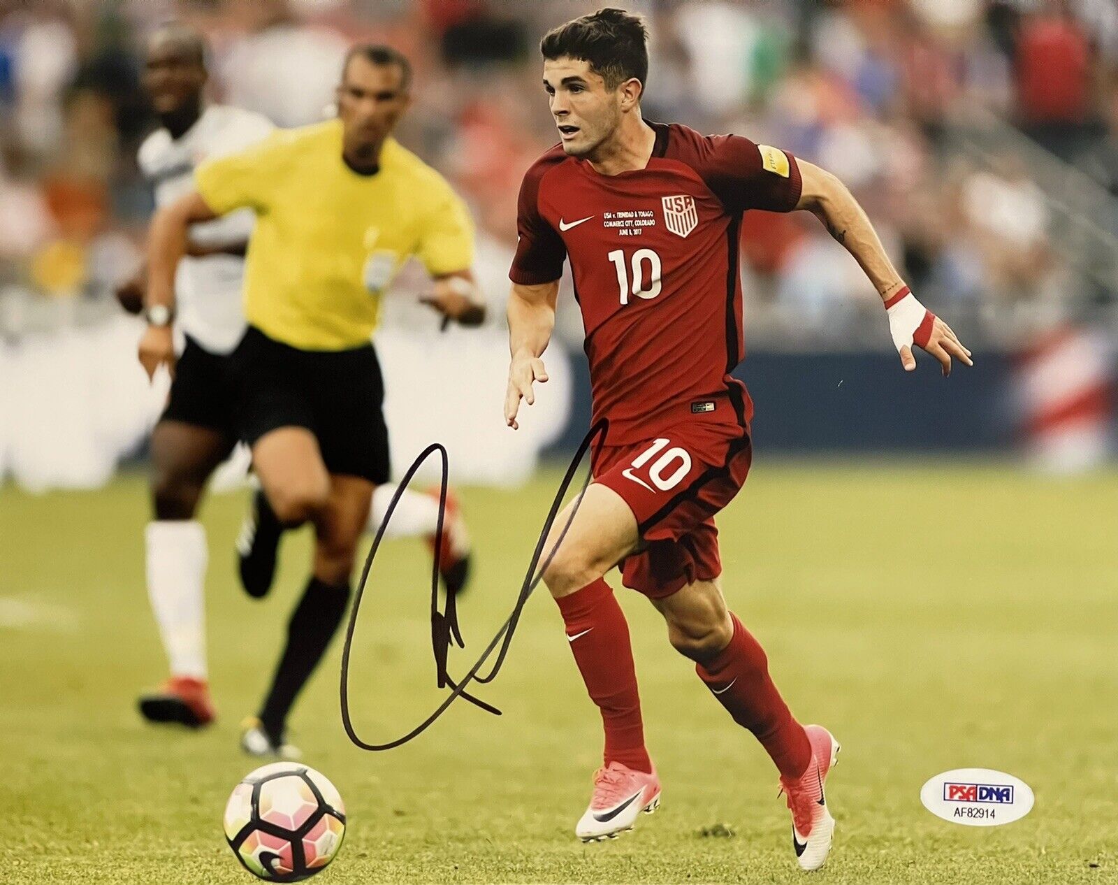 Christian Pulisic Signed Autographed Team USA 8x10 Photo Poster painting Chelsea FC Psa/Dna