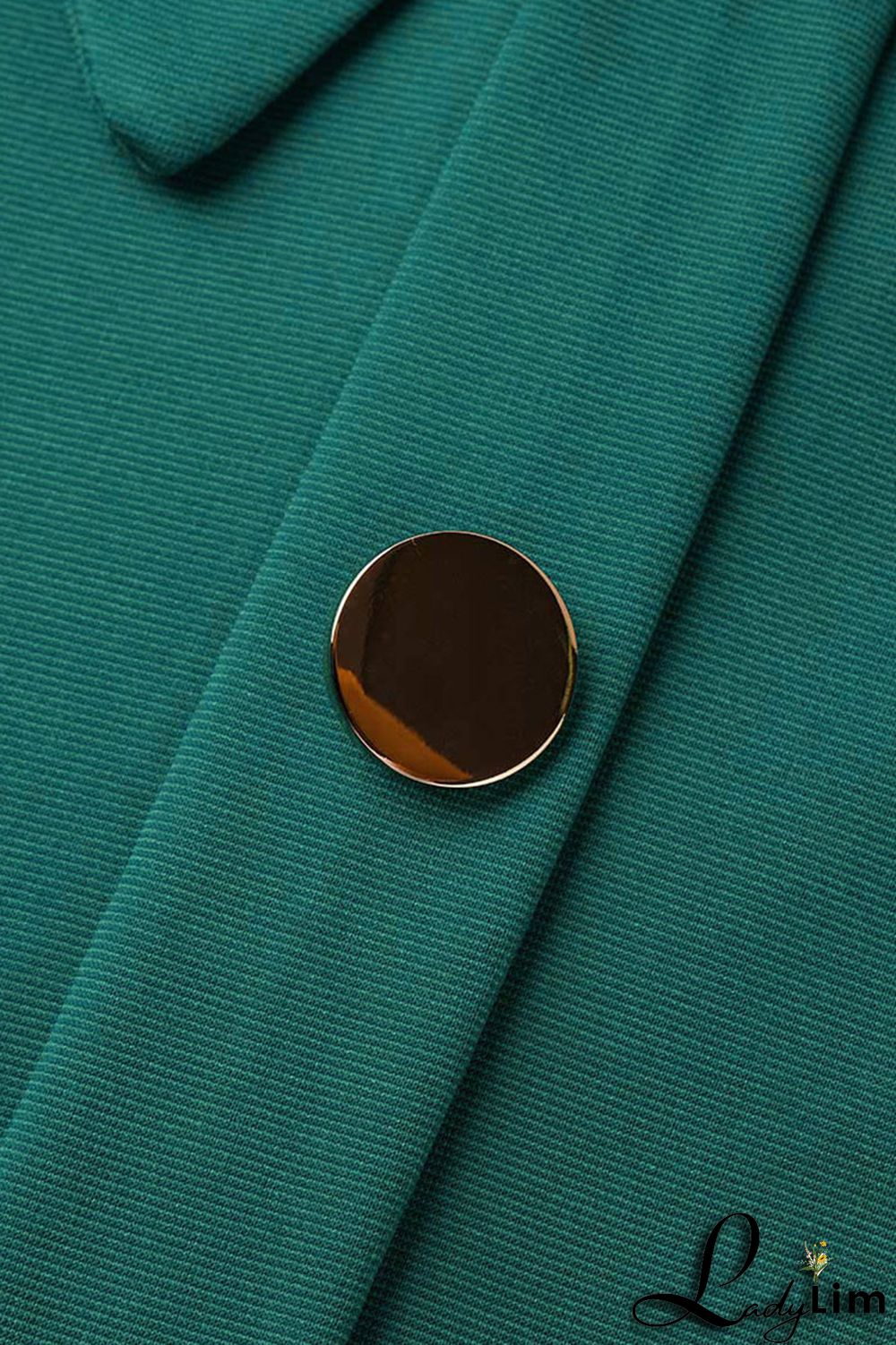 Green Casual Daily Solid Split Joint Buckle Turndown Collar One Step Skirt Dresses