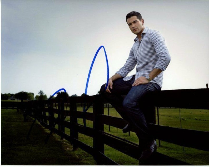 Jesse metcalfe signed autographed dallas christopher ewing Photo Poster painting