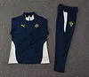 Joyfball 2025 Portugal Half-Pull Training Suit Royal blue Football Shirt