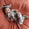 [Heartbeat💖 & Sound🔊] 20" Lifelike Handmade Huggable Brown Hair Cloth Body Reborn Toddler Baby Doll Girl Bolada - RBBI-Myrebornbabydoll&reg; Myrebornbabydoll&reg;