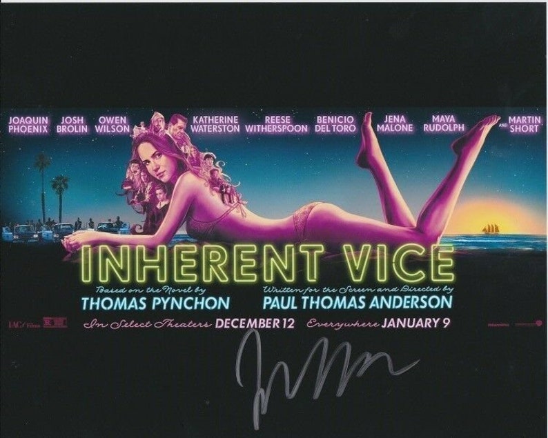 Jena malone signed autographed inherent vice hope harlingen Photo Poster painting