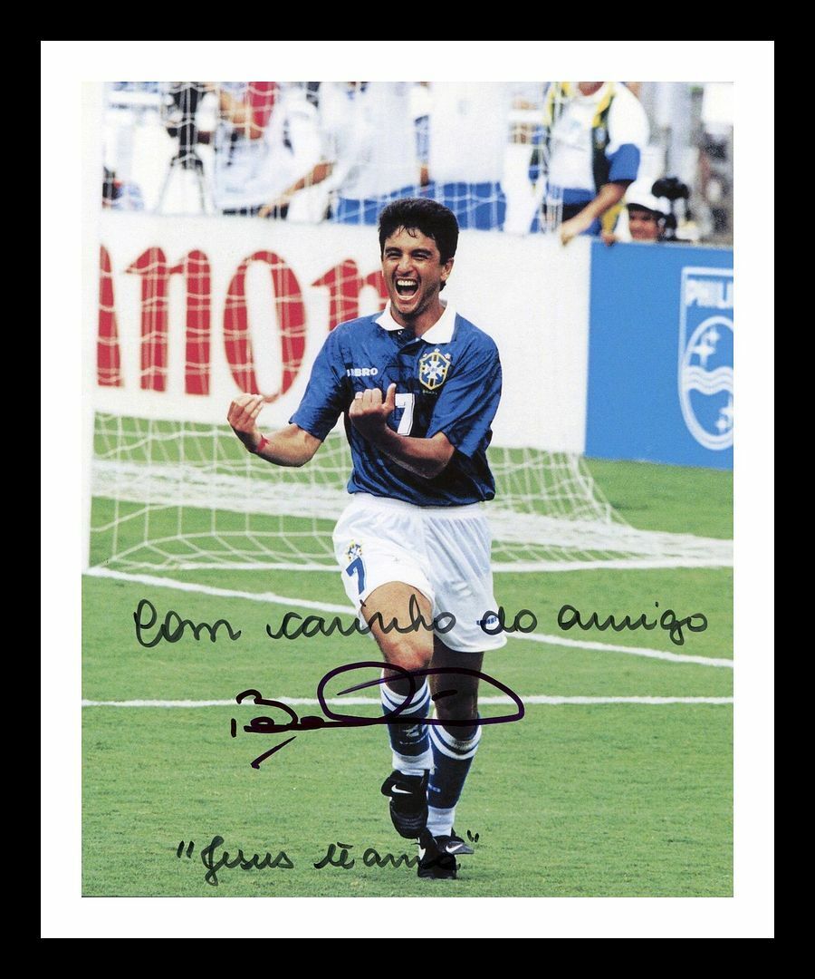 Bebeto - Brazil Autographed Signed & Framed Photo Poster painting