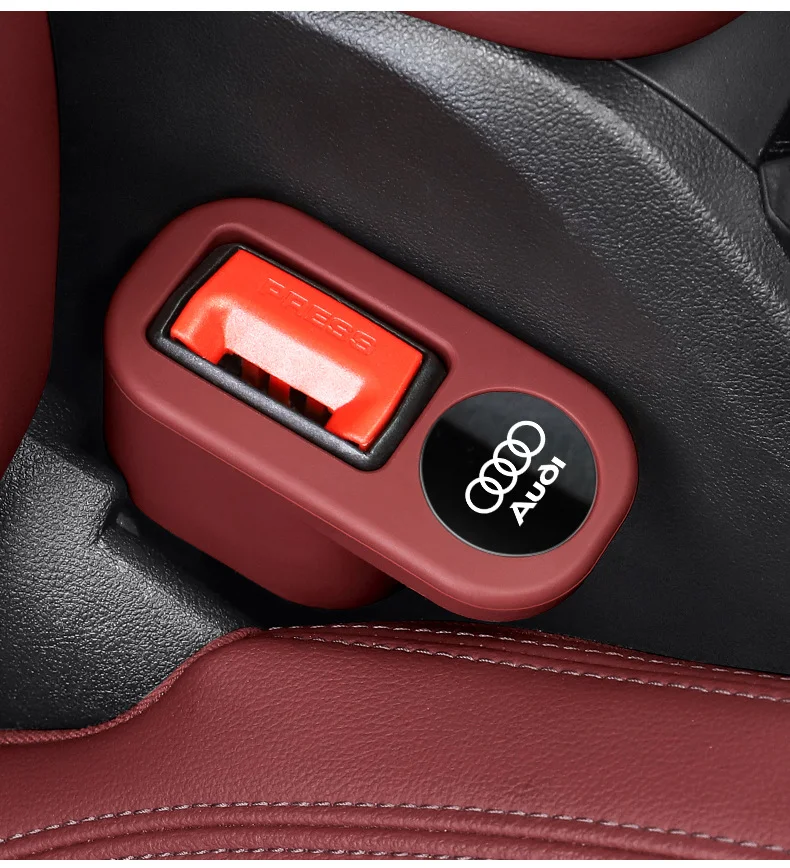 Car Seat Belt Socket Protector Silicone Cover Fixer