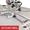 Cadre de support de machine de d&eacute;coupe pliable r&eacute;glable