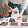 6PCS Diamond Painting Love Greeting Cards Postcards with Envelopes