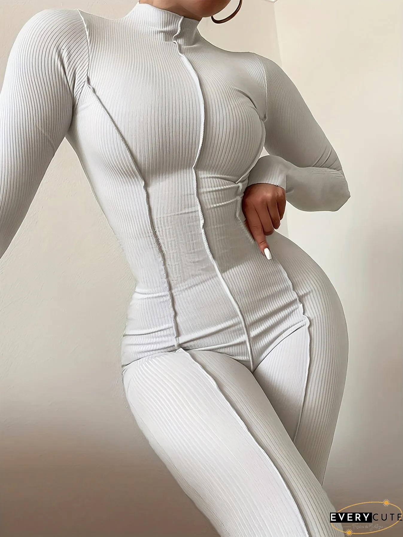 Modern Knit Jumpsuit Set for Women