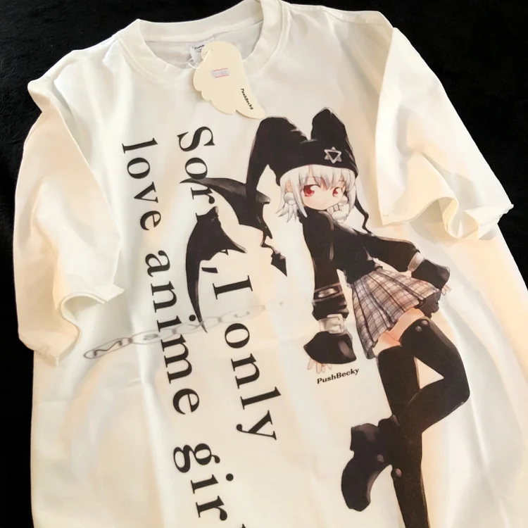 Pure Cotton “Sorry I Only Love Anime Girl” T-shirt weebmemes