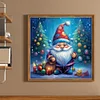 (US Only)Xmas Goblin Stamped Cross Stitch Kit for Beginner DIY 11CT Embroidery Kit50x50cm