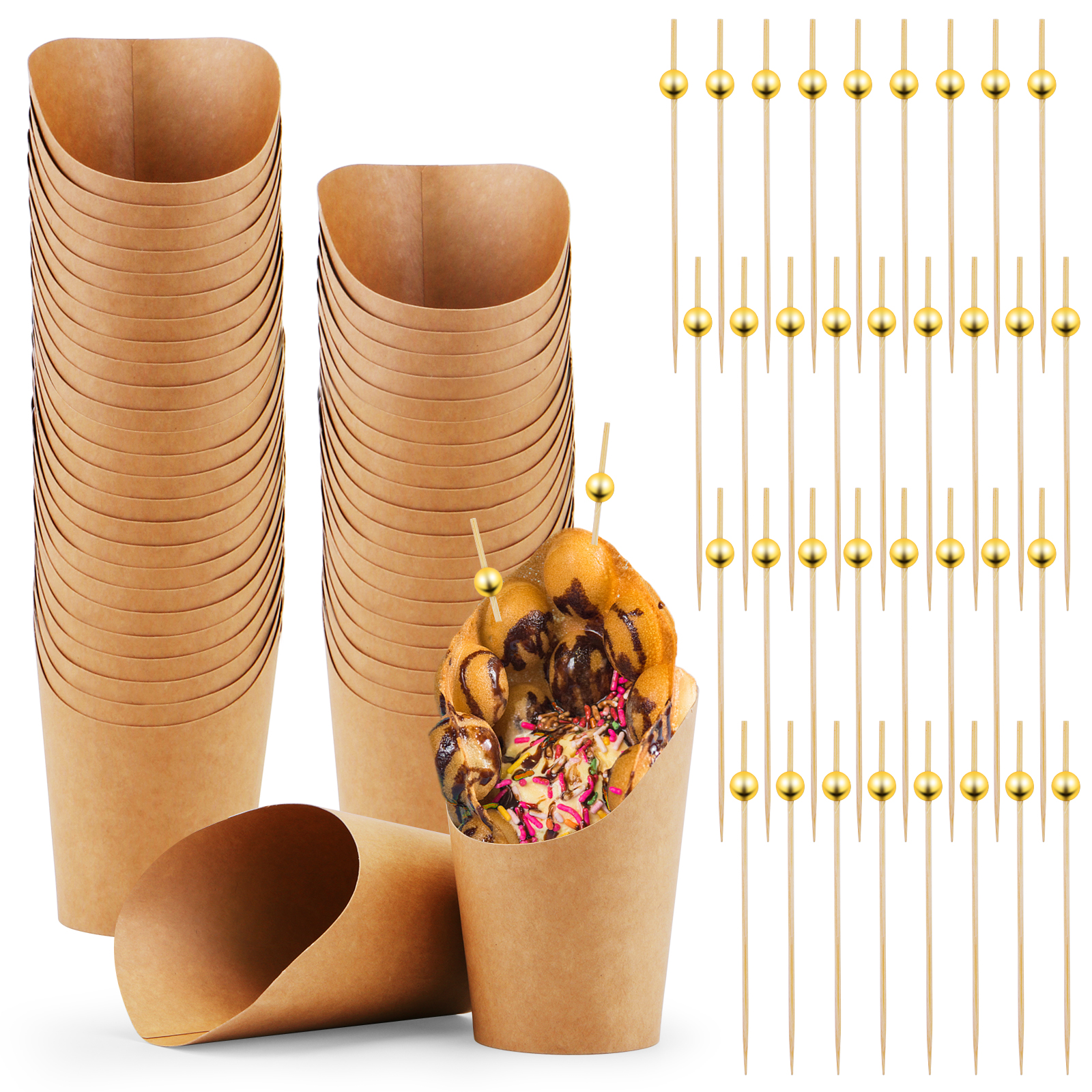 

100 Charcuterie Cups+100Cocktail Picks, 501 Original