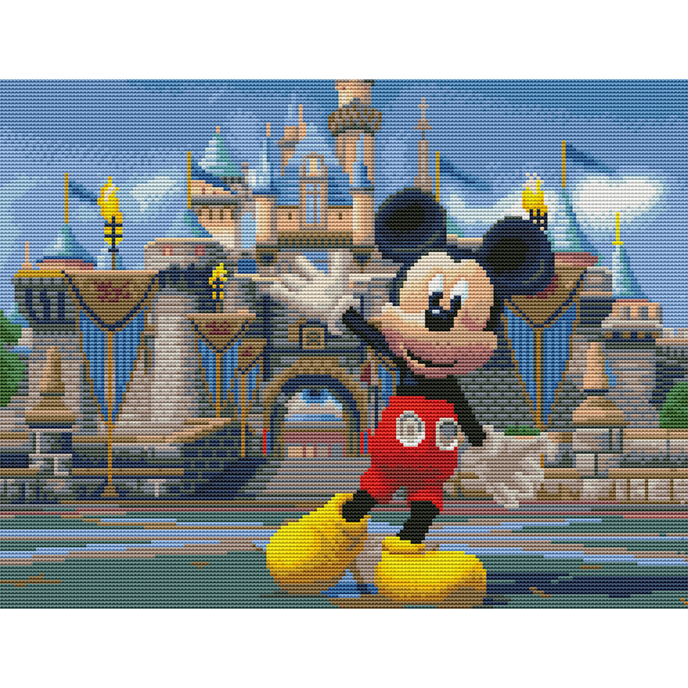 

Cartoon Mouse - 11CT Stamped Cross Stitch - 50*40CM, 501 Original