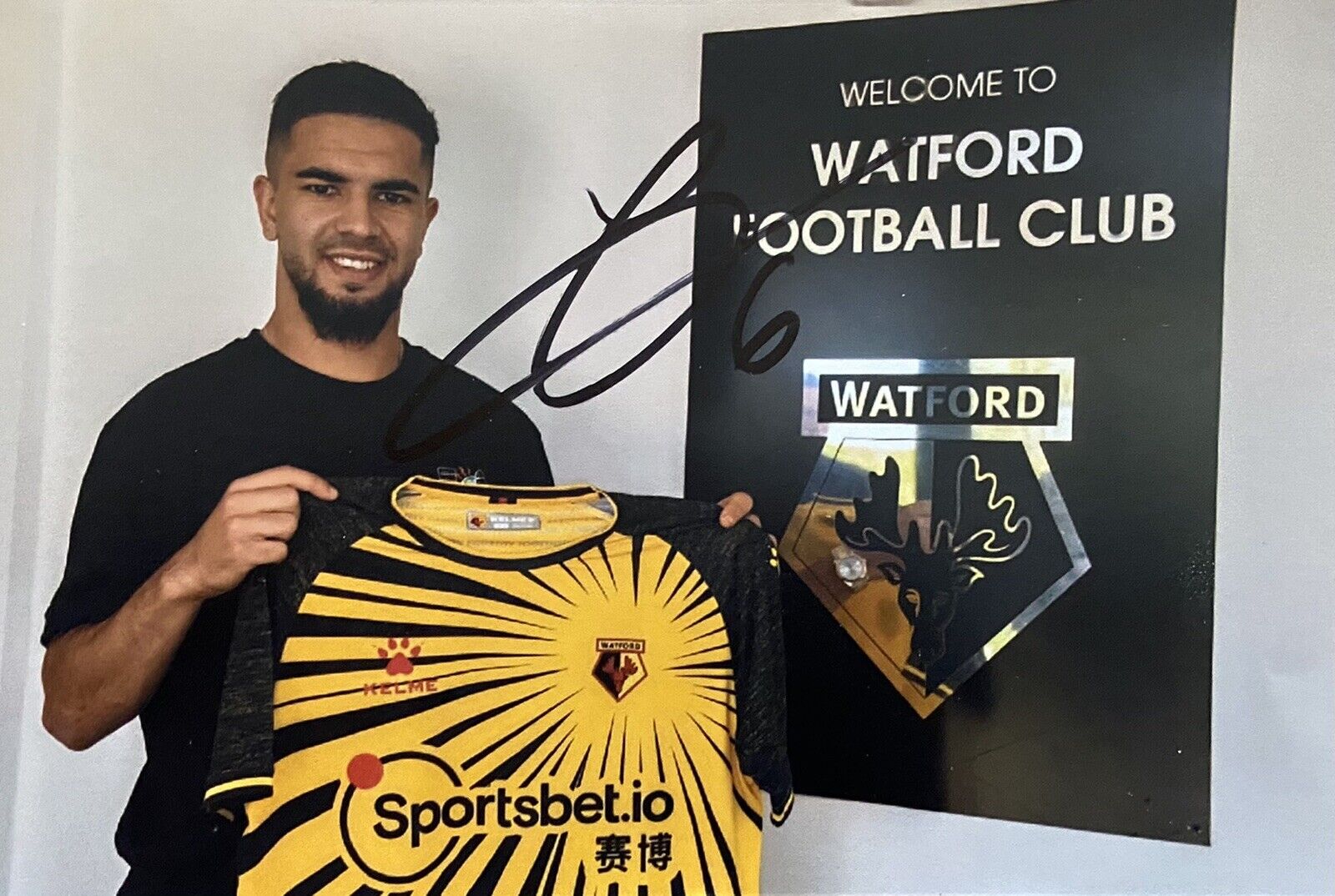 Imran Louza Genuine Hand Signed Watford 6X4 Photo Poster painting